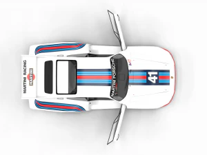 Porsche 935-77 1977 Martini Racing HQ interior 3D Model