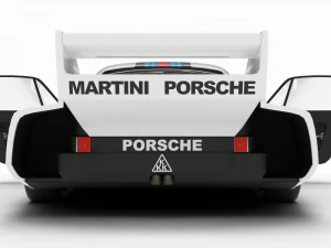 Porsche 935-77 1977 Martini Racing HQ interior 3D Model