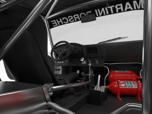 Porsche 935-77 1977 Martini Racing HQ interior 3D Model