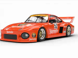 Porsche 93577 1977 52 Jagermeister Racing 3D Model