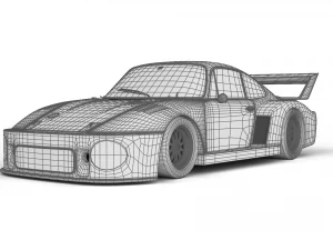 Porsche 93577 1977 52 Jagermeister Racing 3D Model