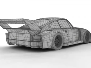 Porsche 93577 1977 52 Jagermeister Racing 3D Model