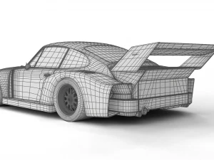 Porsche 93577 1977 52 Jagermeister Racing 3D Model