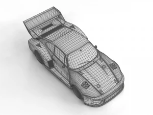 Porsche 93577 1977 52 Jagermeister Racing 3D Model