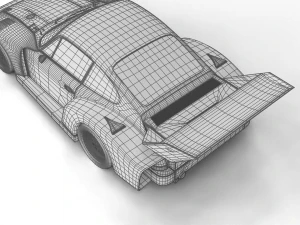 Porsche 93577 1977 52 Jagermeister Racing 3D Model