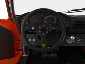 Porsche 935 77 1977 52 Jagermeister Racing HQ interior 3D Model