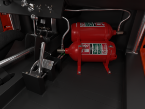 Porsche 935 77 1977 52 Jagermeister Racing HQ interior Modèle 3D