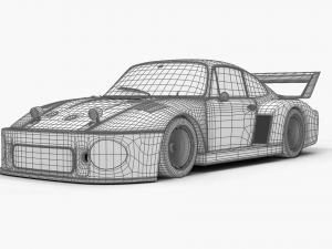 Porsche 93577 1977 Daytona Racing Modello 3D