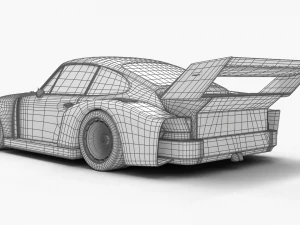 Porsche 93577 1977 Daytona Racing 3D Model