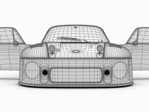 Porsche 93577 1977 Daytona Racing HQ 3D 模型