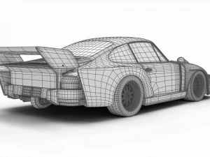 Porsche 935 77 1977 Vaillant DRM Corrida Modelo 3D