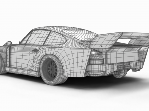 Porsche 935 77 1977 Vaillant DRM Racing 3D Модель