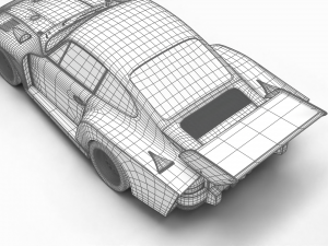 Porsche 935 77 1977 Vaillant DRM Racing 3D Модель