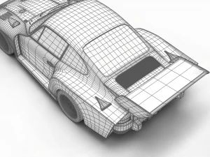 Porsche 935 77 1977 Vaillant DRM Corrida Modelo 3D