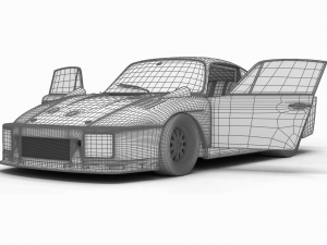 Porsche 93577 1977 Vaillant DRM Racing HQ 3Dモデル