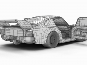 Porsche 93577 1977 Vaillant DRM Racing HQ 3Dモデル