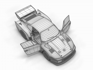 Porsche 93577 1977 Vaillant DRM Racing HQ 3Dモデル