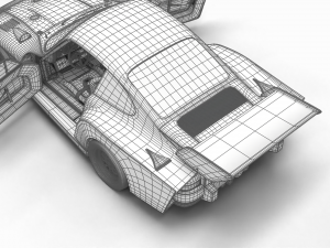 Porsche 93577 1977 Vaillant DRM Racing HQ 3Dモデル