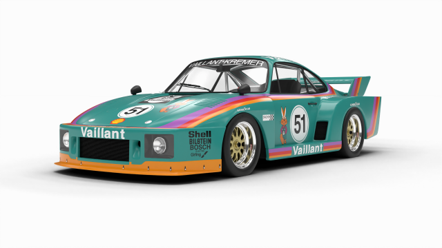Porsche 935 K2 1977 Kremer Racing 3D 模型 .c4d .max .obj .3ds .fbx .stl .blend 