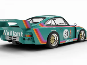 Porsche 935 K2 1977 Kremer Racing 3D Model