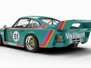 Porsche 935 K2 1977 Kremer Racing 3D 模型