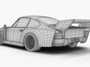 Porsche 935 K2 1977 Kremer Racing 3D 模型