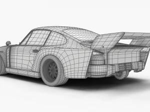 Porsche 935 K2 1977 Kremer Racing 3D Model