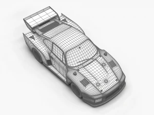 Porsche 935 K2 1977 Kremer Racing 3D Model