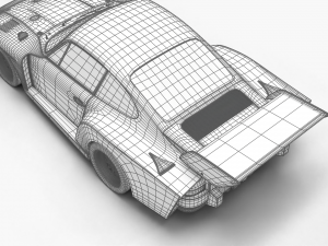 Porsche 935 K2 1977 Kremer Racing 3D 模型