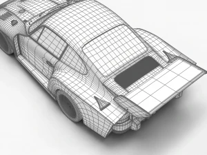 Porsche 935 K2 1977 Kremer Racing 3D Model
