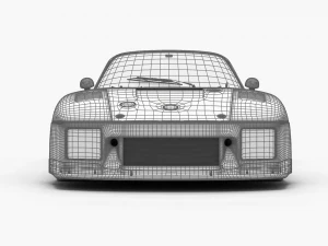 Porsche 935 K2 1977 Kremer Racing 3D Model