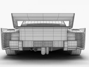 Porsche 935 K2 1977 Kremer Racing 3D Model