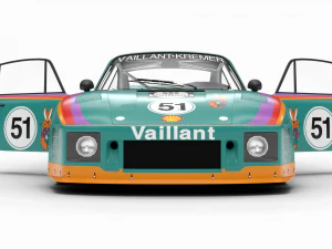 Porsche 935 K2 1977 Kremer Racing HQ 3D Model