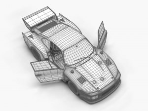 Porsche 935 K2 1977 Kremer Racing HQ 3D Модель
