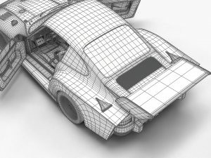 Porsche 935 K2 1977 Kremer Racing HQ 3D Модель