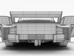 Porsche 935 K2 1977 Kremer Racing HQ 3D Model