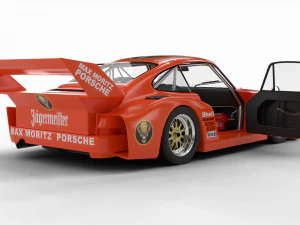 Pack Porsche 935 car HQ interior 3D Model