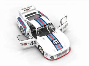 Pack Porsche 935 car HQ interior 3D Model