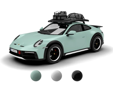 Porsche 911 Dakar 2023 3D Model