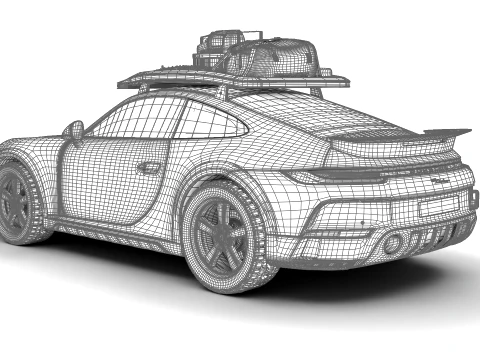 Porsche 911 Dakar 2023 3D Model