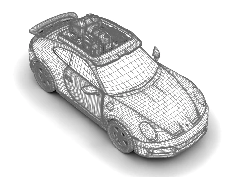 Porsche 911 Dakar 2023 3D Model