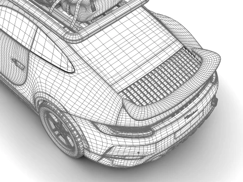 Porsche 911 Dakar 2023 3D Model