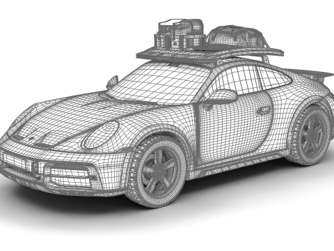 Porsche 911 Dakar 2023 3D Model