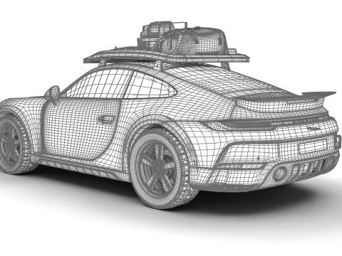 Porsche 911 Dakar 2023 3D Model