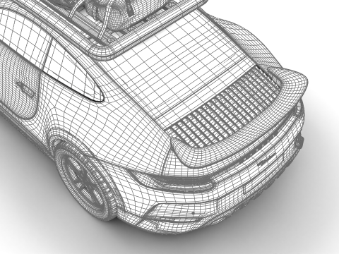 Porsche 911 Dakar 2023 3D Model