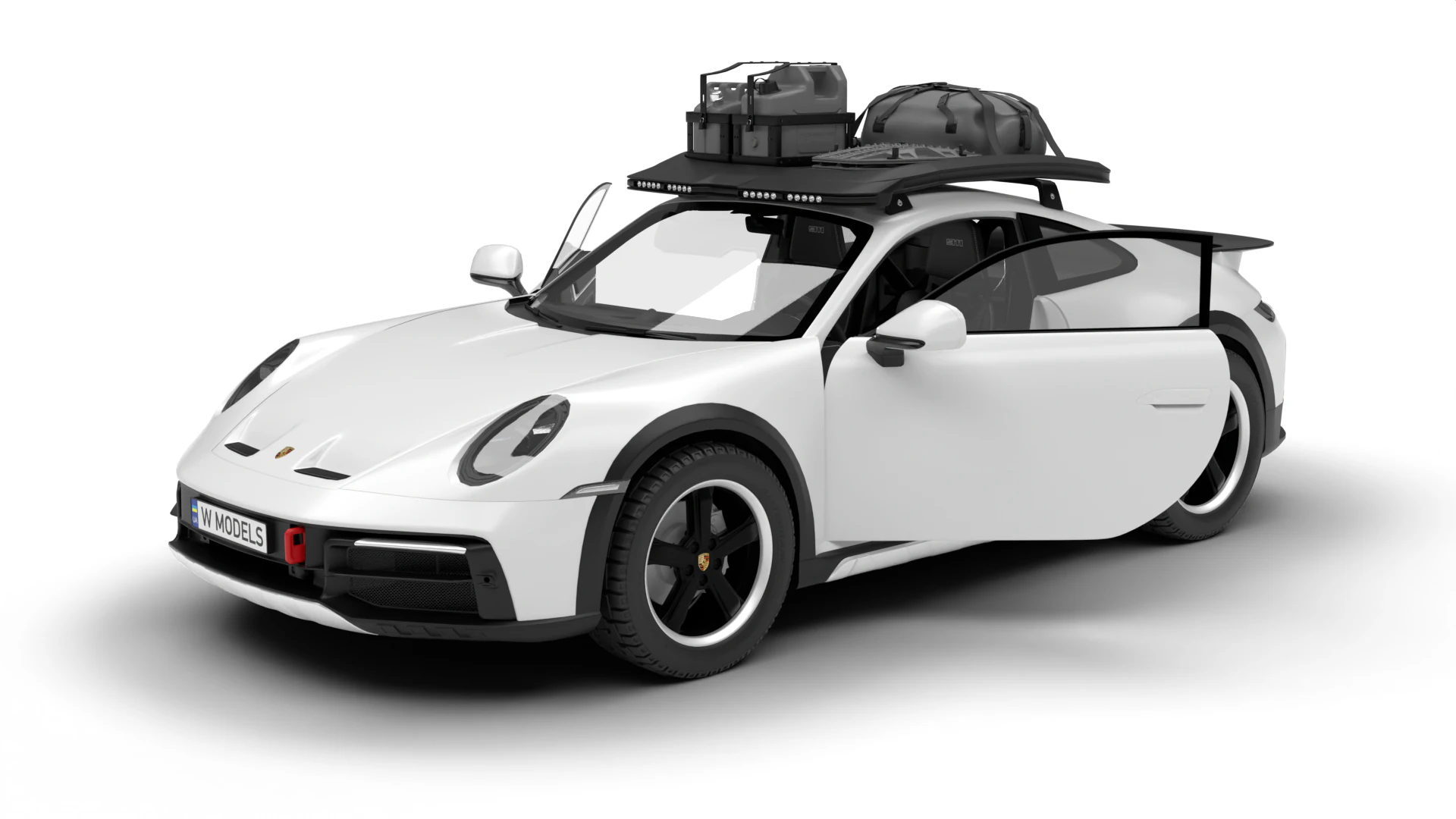 Porsche 911 Dakar 2023 HQ 3D Model .c4d .max .obj .3ds .fbx .stl .blend 