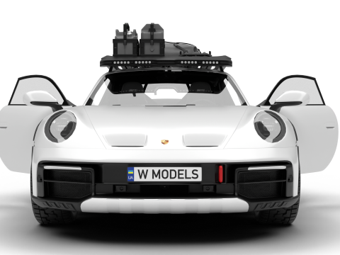 Porsche 911 Dakar 2023 HQ 3Dモデル