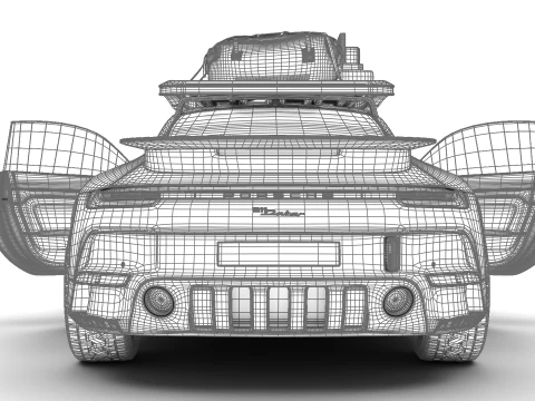 Porsche 911 Dakar 2023 HQ 3D Model