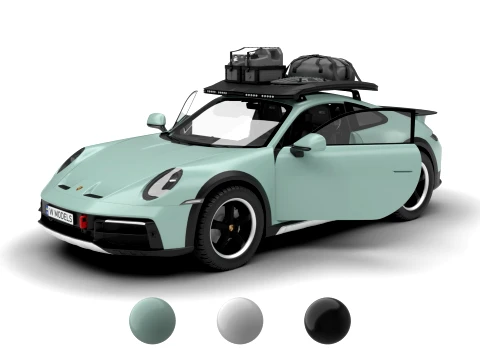 Porsche 911 Dakar 2023 HQ 3D Model