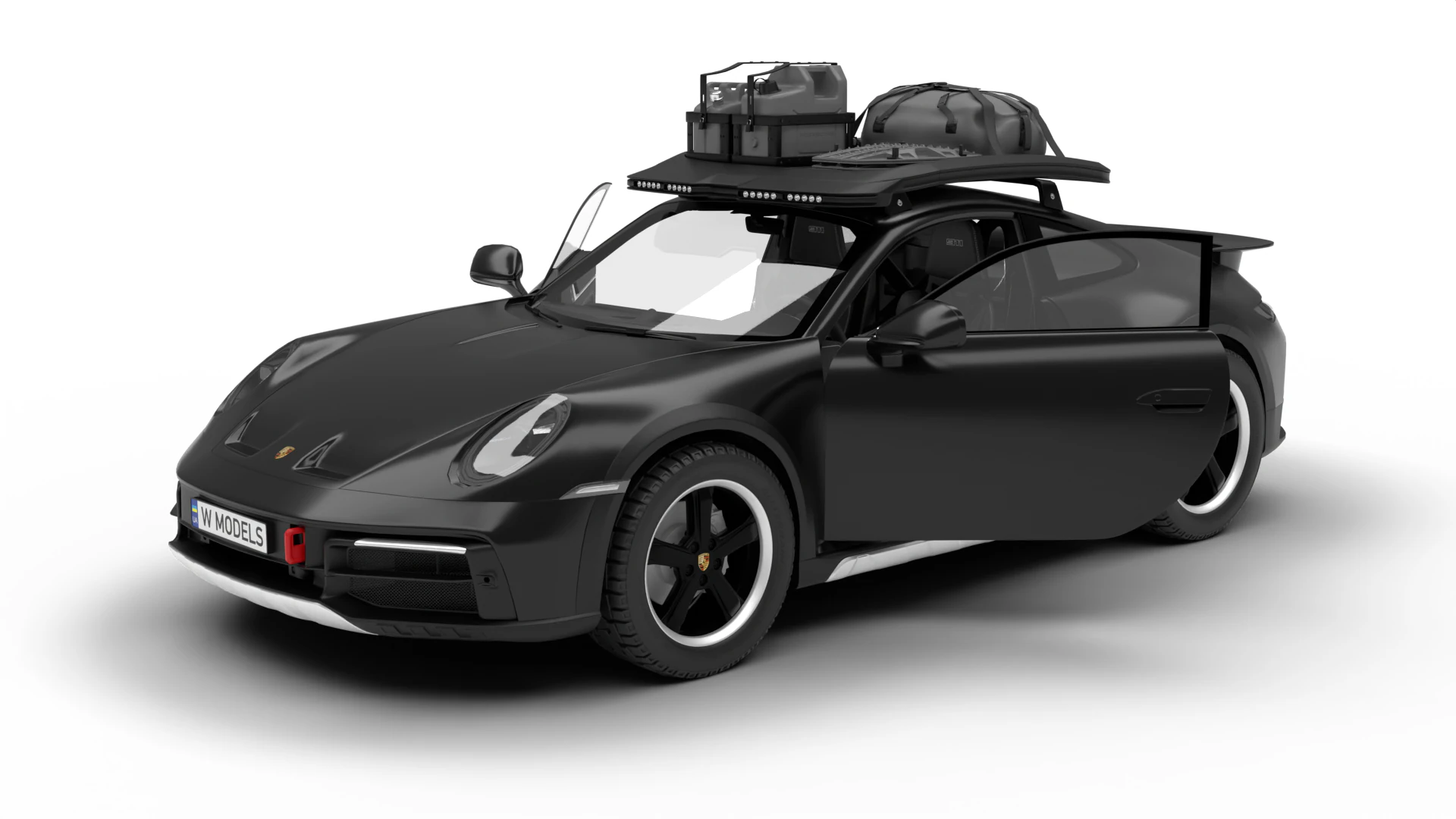 Porsche 911 Dakar 2023 HQ interior 3D Model .c4d .max .obj .3ds .fbx .stl .blend 